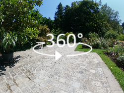 360°-Ansicht: Rosengarten