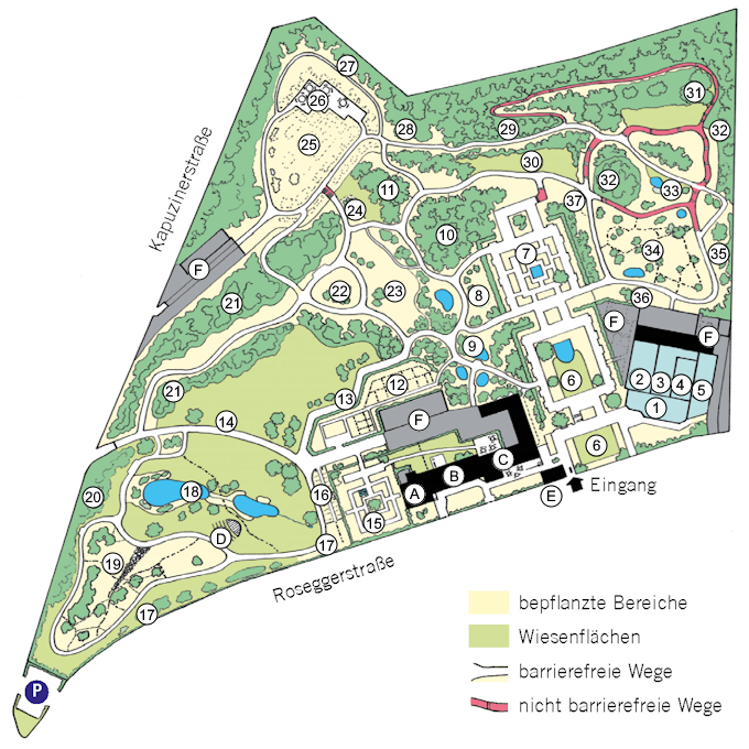 Plan Botanischer Garten Linz